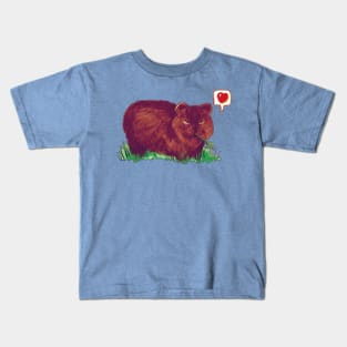 Wombat Love - Cute Cartoon Wombat Kids T-Shirt